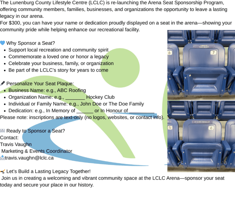 Arena Seat Sponsorship Program